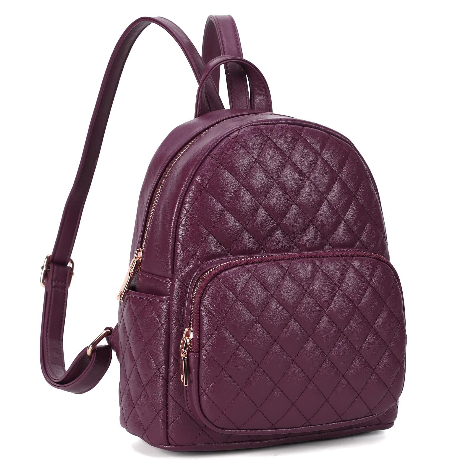 5895 Quilted Mini Backpack , Pu Leather Backpack Purse Designer Satchel